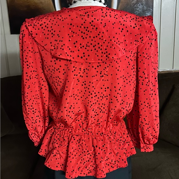 Candace by Ingrid •Vintage • Size 7/8 • Red/ Black • Polka Dot • Dress - Picture 10 of 11